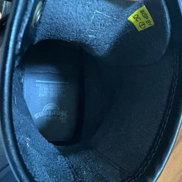 Dr. Martens Black Leather Boots with Yellow Tag - Picture 2 of 4